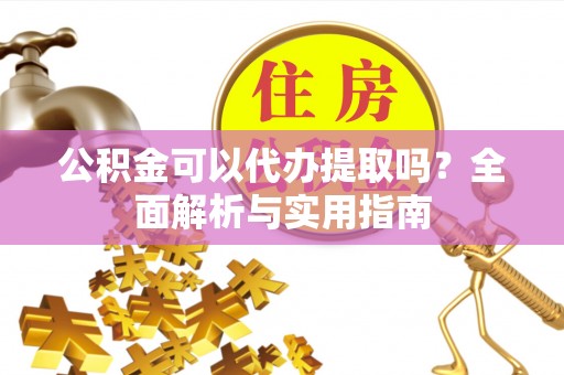 沙坪坝公积金可以代办提取吗？全面解析与实用指南