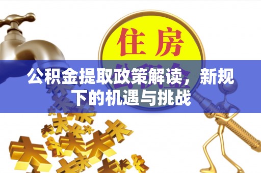 沙坪坝公积金提取政策解读，新规下的机遇与挑战