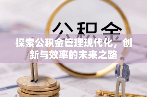 沙坪坝探索公积金管理现代化，创新与效率的未来之路