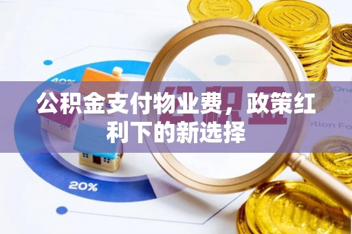 沙坪坝公积金支付物业费，政策红利下的新选择
