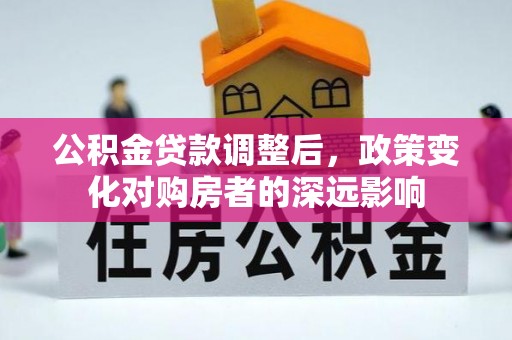 沙坪坝公积金贷款调整后，政策变化对购房者的深远影响