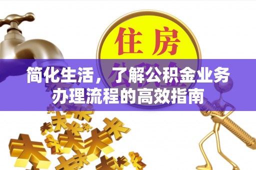 沙坪坝简化生活，了解公积金业务办理流程的高效指南