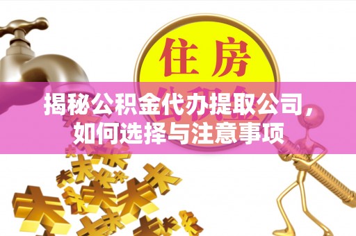 沙坪坝揭秘公积金代办提取公司，如何选择与注意事项