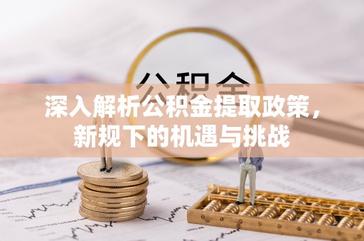 沙坪坝深入解析公积金提取政策，新规下的机遇与挑战