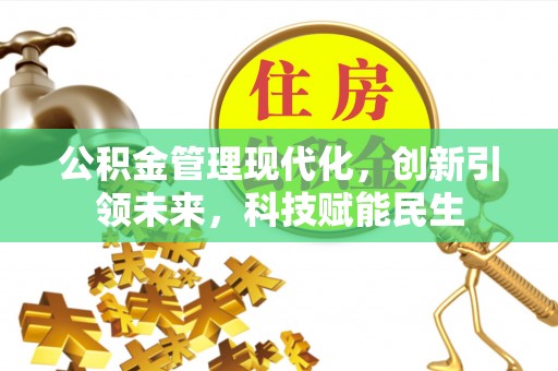 沙坪坝公积金管理现代化，创新引领未来，科技赋能民生