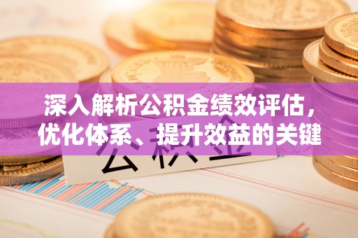 沙坪坝深入解析公积金绩效评估，优化体系、提升效益的关键路径