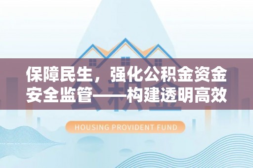沙坪坝保障民生，强化公积金资金安全监管——构建透明高效的管理体系
