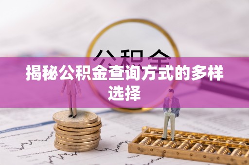 沙坪坝揭秘公积金查询方式的多样选择