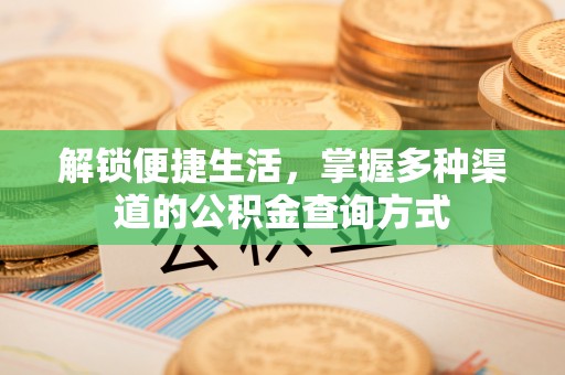 沙坪坝解锁便捷生活，掌握多种渠道的公积金查询方式