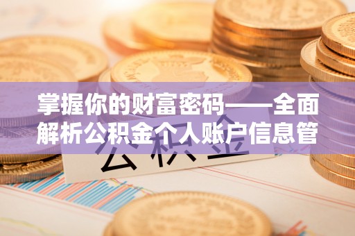 沙坪坝掌握你的财富密码——全面解析公积金个人账户信息管理与优化