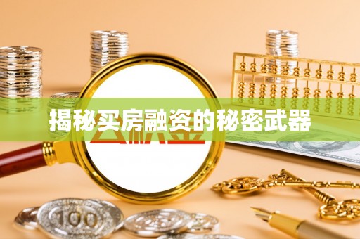 沙坪坝揭秘买房融资的秘密武器