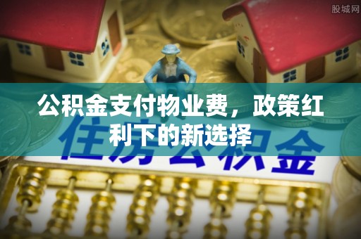 沙坪坝公积金支付物业费，政策红利下的新选择