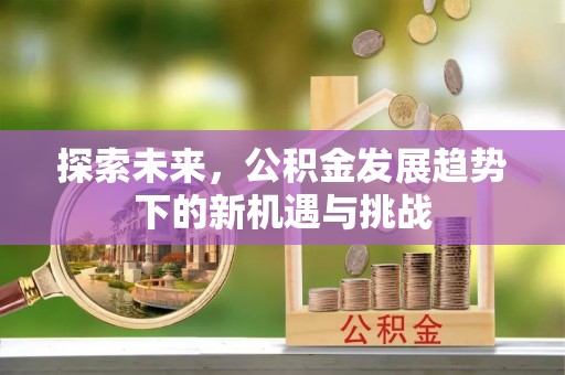 沙坪坝探索未来，公积金发展趋势下的新机遇与挑战