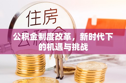 沙坪坝公积金制度改革，新时代下的机遇与挑战